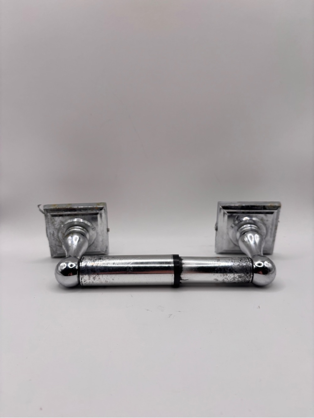 Chrome Double Towel Bar Holder - Silver Finish